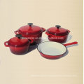 Ensemble de cuisinières en fonte d&#39;émail 4PCS LFGB approuvé Factory Chine